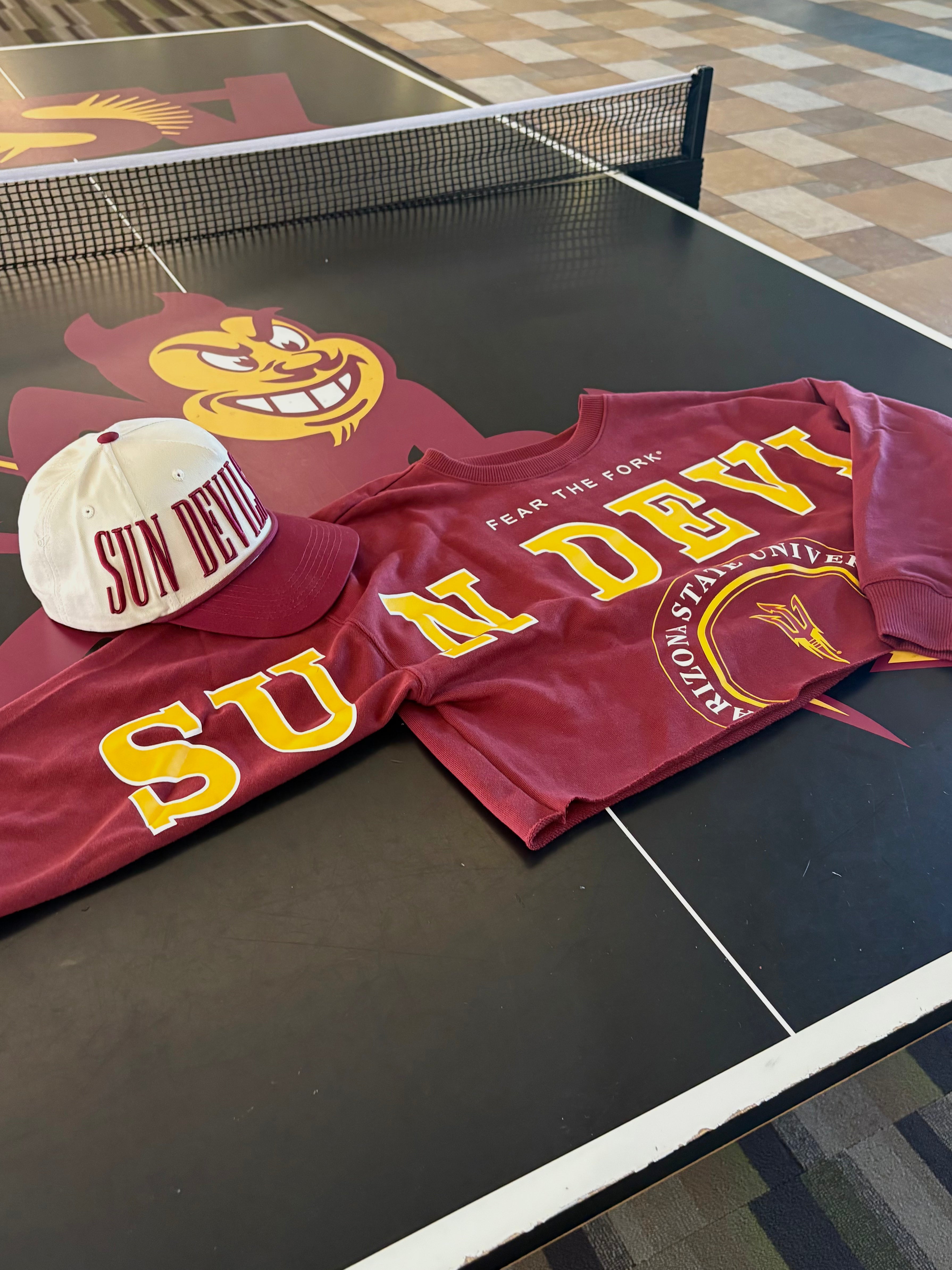 Cropped Gameday Social Sweatshirt